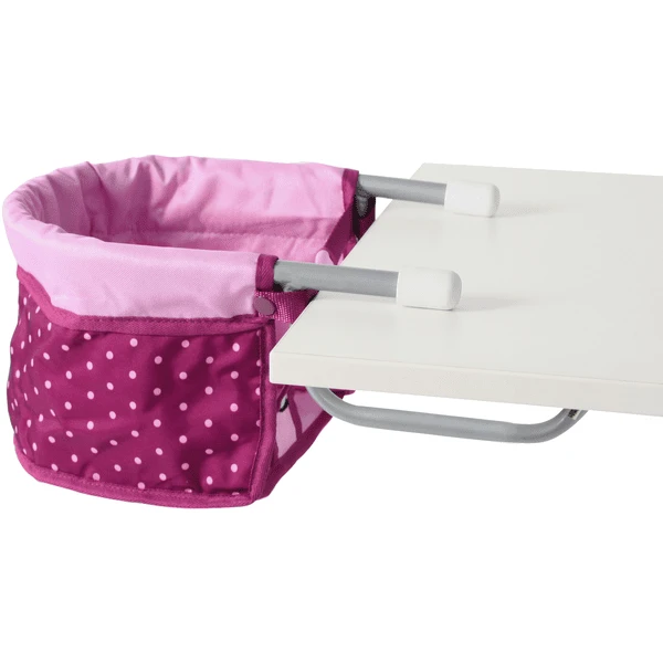 BAYER CHIC 2000 Puppen-Tisch-Sitz Dots Brombeere 1 BAYER CHIC 2000 Puppen-Tisch-Sitz Dots Brombeere