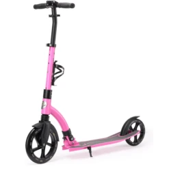 Bikestar STAR-SCOOTER® Aluminium City Tretroller Klappbar | 230mm Räder | Pink