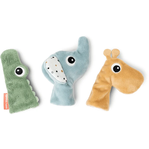 Done By Deer™ Fingerpuppenset 3 Stück Deer Friends Farbmix 1 Done By Deer™ Fingerpuppenset 3 Stück Deer Friends Farbmix