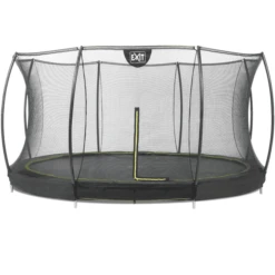 EXIT TOYS EXIT Bodentrampolin Silhouette ø366 Cm Mit Sicherheitsnetz - Schwarz
