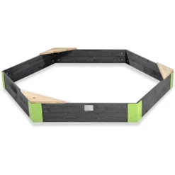 EXIT TOYS EXIT Holzsandkasten Aksent Sechseckig, 200 X 170 Cm