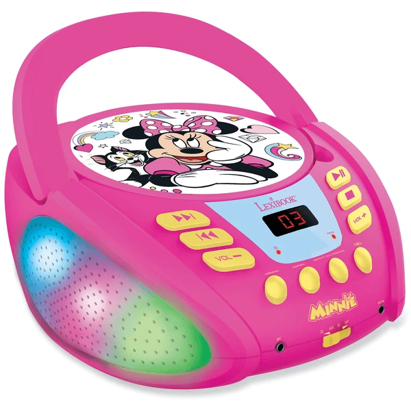 LEXIBOOK Minnie Bluetooth CD-Spieler Mit Lichteffekten 1 LEXIBOOK Minnie Bluetooth CD-Spieler Mit Lichteffekten