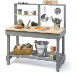 MUDDY BUDDY® Matschküche "Mud Starter", Wolkengrau-natur