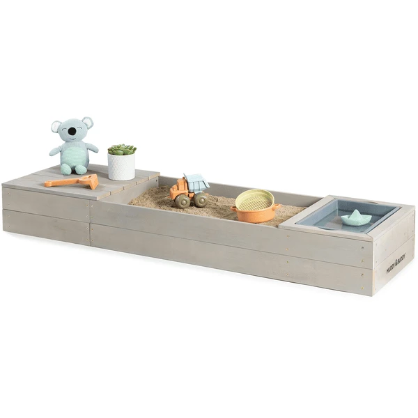 MUDDY BUDDY® Sandkasten "Space Saver", Warmgrau 1 MUDDY BUDDY® Sandkasten "Space Saver", Warmgrau