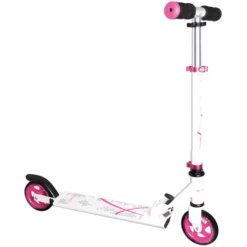 Muuwmi Aluminium Scooter 125 Mm, Weiß/pink