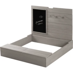 Roba Sandkasten Mit Deckel, Tafel Und Haken