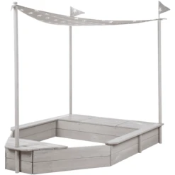 Roba Sandkasten Schiff Inkl. Sonnendach