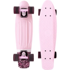 Slide Skateboard 22-Zoll Pink Flower
